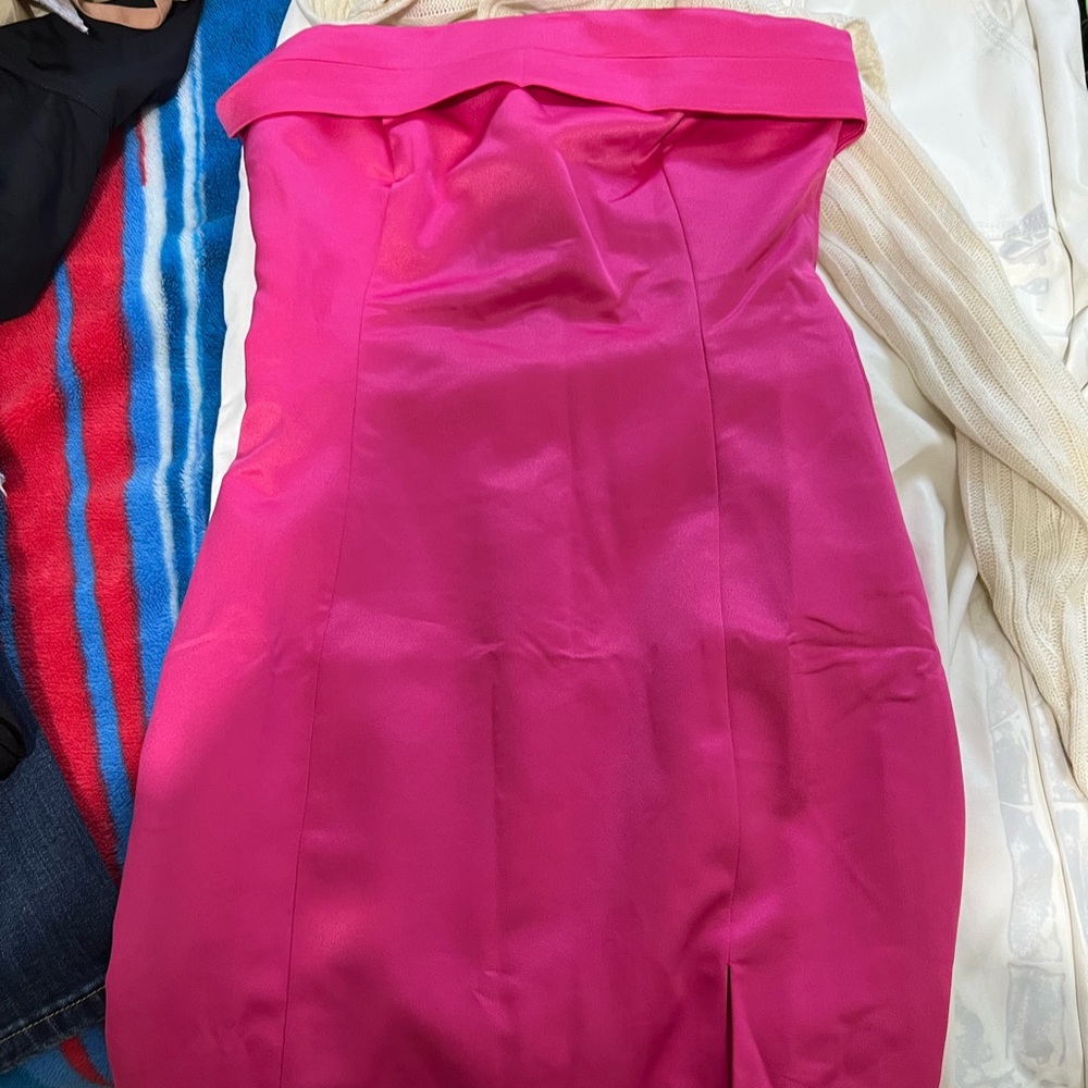 RNWY midi strapless dress size: XS